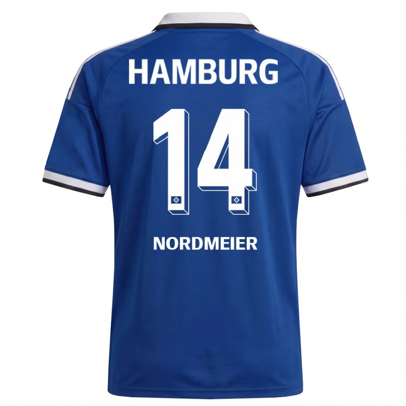 Danxen Mænd Quentin Nordmeier #14 Hvid Blå Udebane Spillertrøjer 2026/27 Trøje T-Shirt