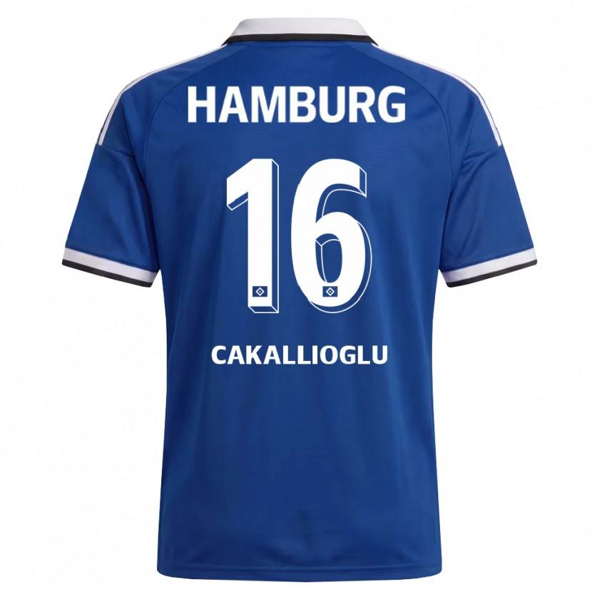 Danxen Mænd Berk Cakallioglu #16 Hvid Blå Udebane Spillertrøjer 2026/27 Trøje T-Shirt