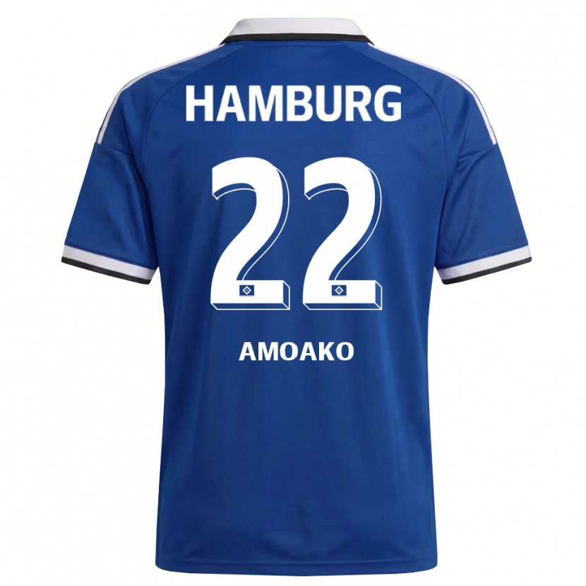 Danxen Mænd Kofi Amoako #22 Hvid Blå Udebane Spillertrøjer 2026/27 Trøje T-Shirt