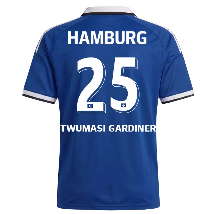 Danxen Mænd Kevin Twumasi Gardiner #25 Hvid Blå Udebane Spillertrøjer 2026/27 Trøje T-Shirt