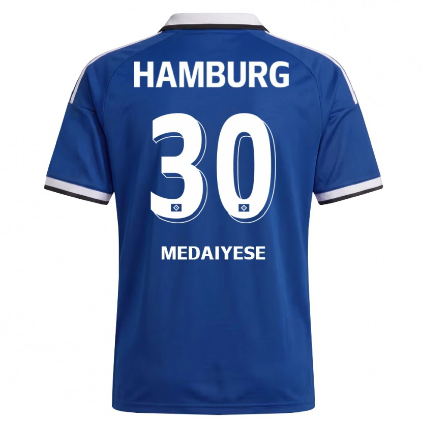 Danxen Mænd Olamide Medaiyese #30 Hvid Blå Udebane Spillertrøjer 2026/27 Trøje T-Shirt