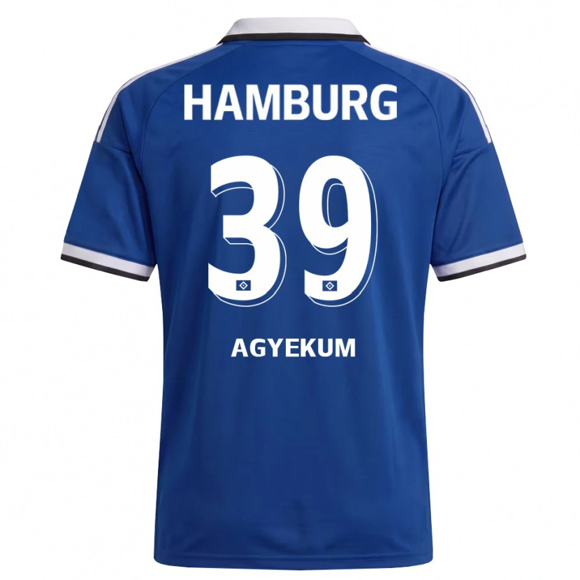 Danxen Mænd Joel Agyekum #39 Hvid Blå Udebane Spillertrøjer 2026/27 Trøje T-Shirt