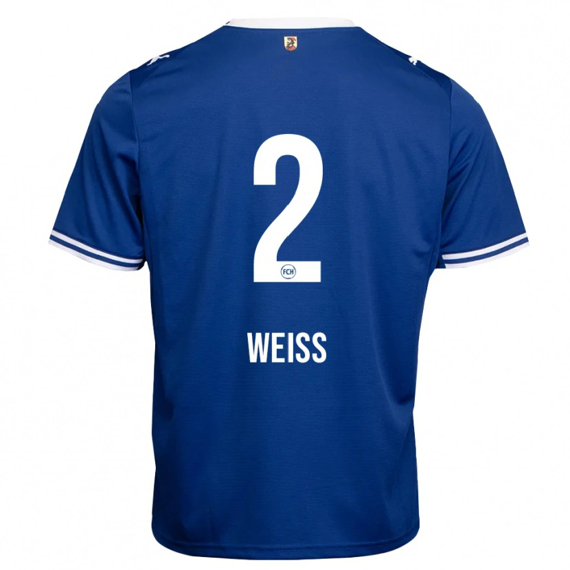 Danxen Mænd Philipp Weiß #2 Kongelig Blå Hvid Udebane Spillertrøjer 2026/27 Trøje T-Shirt