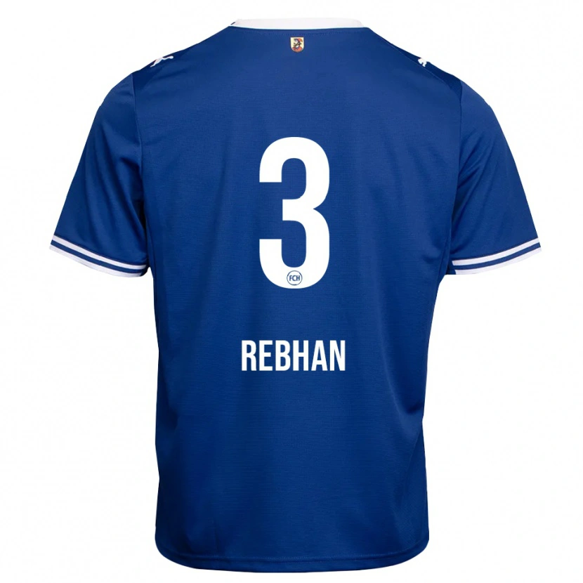 Danxen Mænd Emma Rebhan #3 Kongelig Blå Hvid Udebane Spillertrøjer 2026/27 Trøje T-Shirt