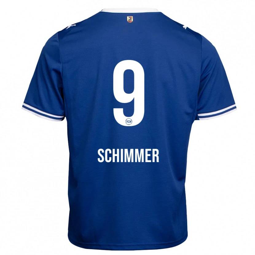 Danxen Mænd Stefan Schimmer #9 Kongelig Blå Hvid Udebane Spillertrøjer 2026/27 Trøje T-Shirt