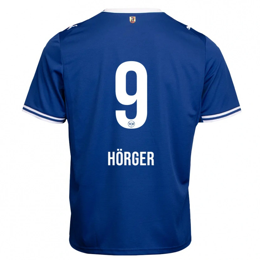 Danxen Mænd Verena Hörger #9 Kongelig Blå Hvid Udebane Spillertrøjer 2026/27 Trøje T-Shirt