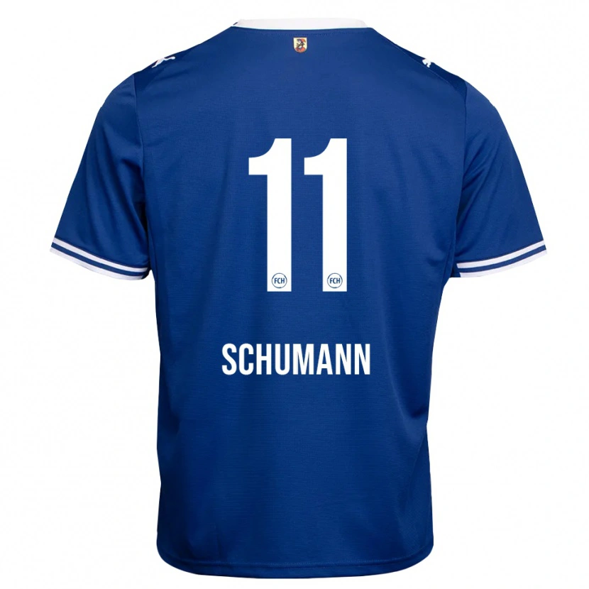 Danxen Mænd Stefan Schumann #11 Kongelig Blå Hvid Udebane Spillertrøjer 2026/27 Trøje T-Shirt
