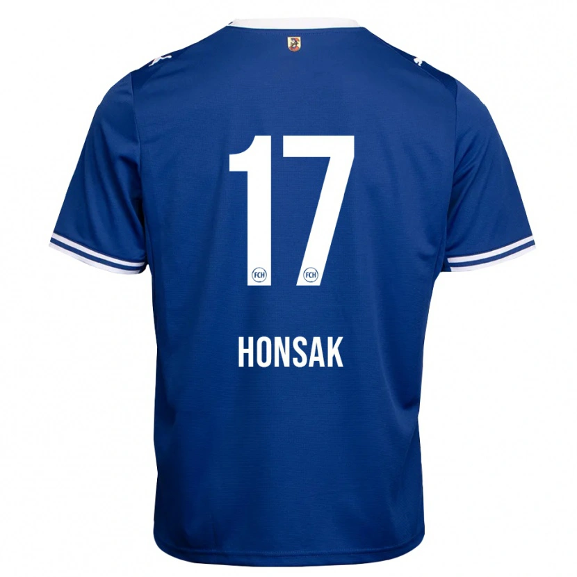 Danxen Mænd Mathias Honsak #17 Kongelig Blå Hvid Udebane Spillertrøjer 2026/27 Trøje T-Shirt