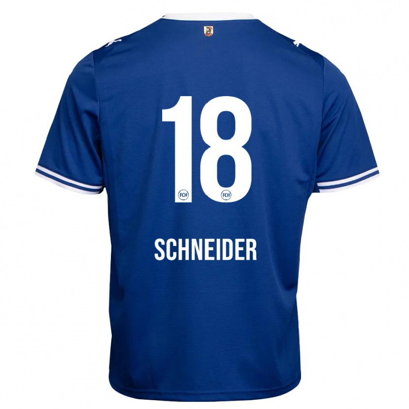 Danxen Mænd Noah Schneider #18 Kongelig Blå Hvid Udebane Spillertrøjer 2026/27 Trøje T-Shirt