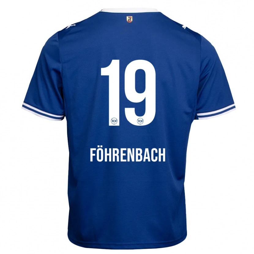Danxen Mænd Jonas Föhrenbach #19 Kongelig Blå Hvid Udebane Spillertrøjer 2026/27 Trøje T-Shirt