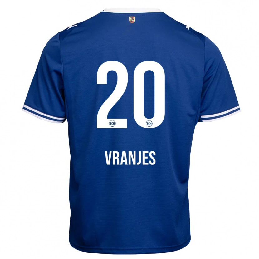 Danxen Mænd Rafael Vranjes #20 Kongelig Blå Hvid Udebane Spillertrøjer 2026/27 Trøje T-Shirt