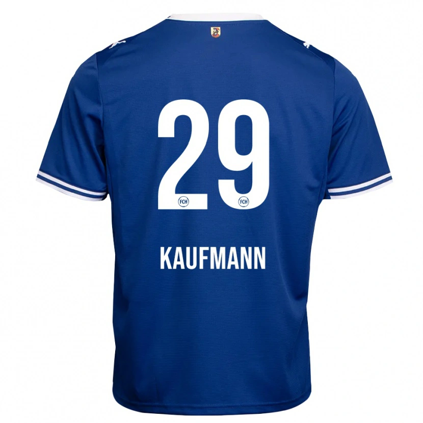 Danxen Mænd Mikkel Kaufmann #29 Kongelig Blå Hvid Udebane Spillertrøjer 2026/27 Trøje T-Shirt