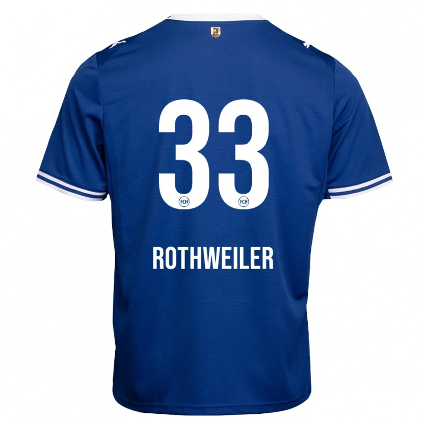 Danxen Mænd Nick Rothweiler #33 Kongelig Blå Hvid Udebane Spillertrøjer 2026/27 Trøje T-Shirt