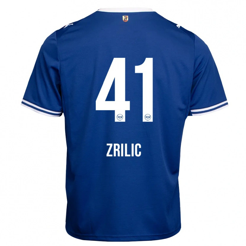 Danxen Mænd Marko Zrilić #41 Kongelig Blå Hvid Udebane Spillertrøjer 2026/27 Trøje T-Shirt