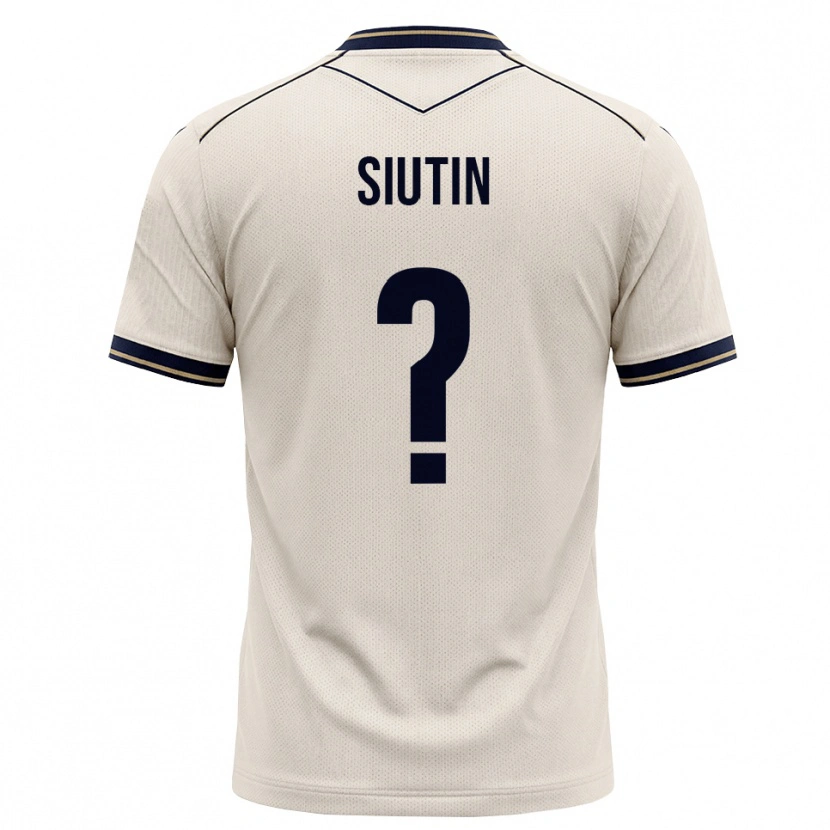 Danxen Mænd Kirill Siutin #0 Off-White Blækblå Udebane Spillertrøjer 2026/27 Trøje T-Shirt