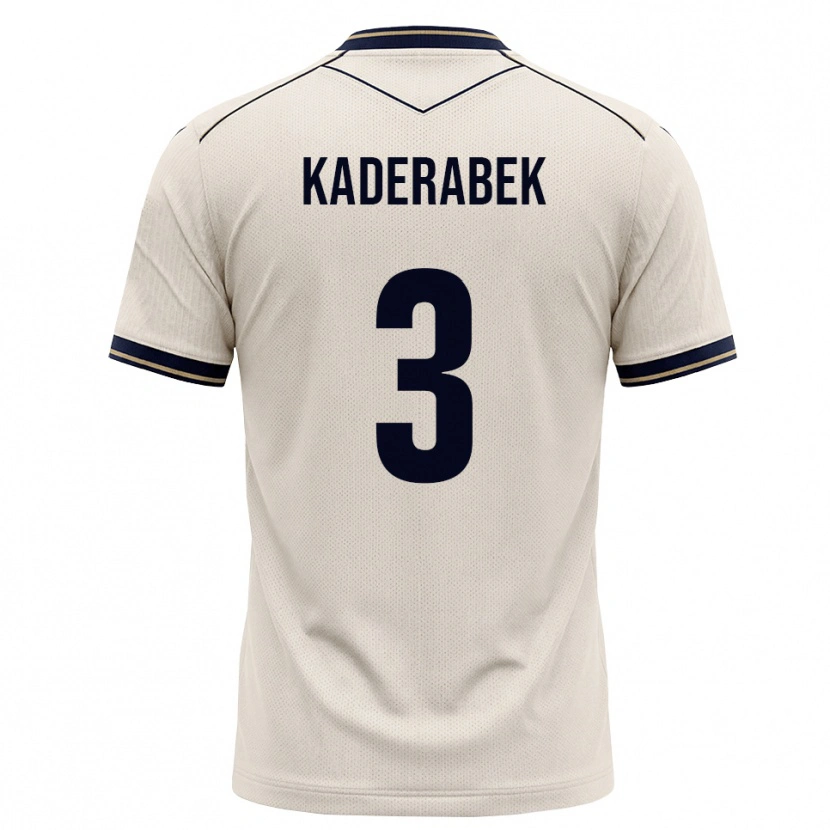 Danxen Mænd Pavel Kaderabek #3 Off-White Blækblå Udebane Spillertrøjer 2026/27 Trøje T-Shirt