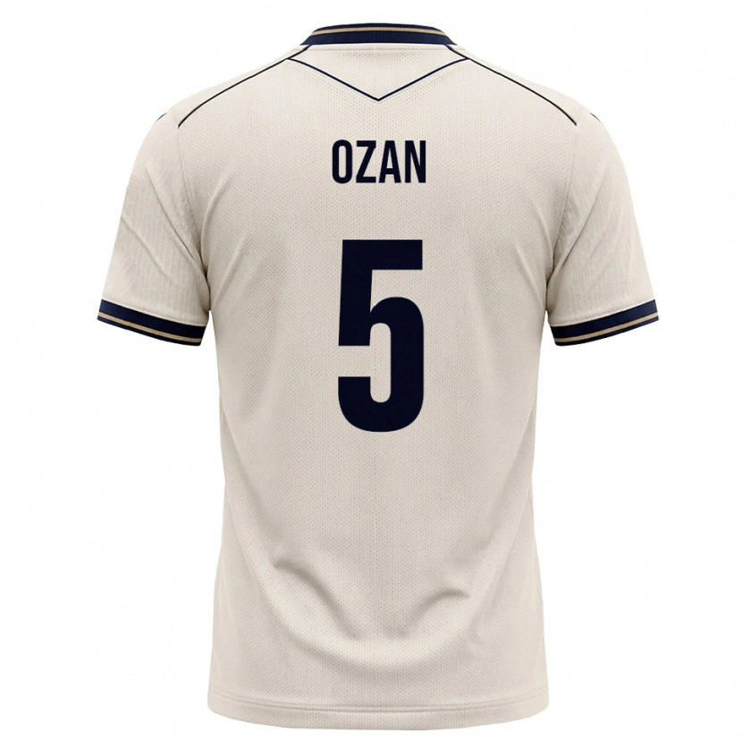 Danxen Mænd Ozan Kabak #5 Off-White Blækblå Udebane Spillertrøjer 2026/27 Trøje T-Shirt
