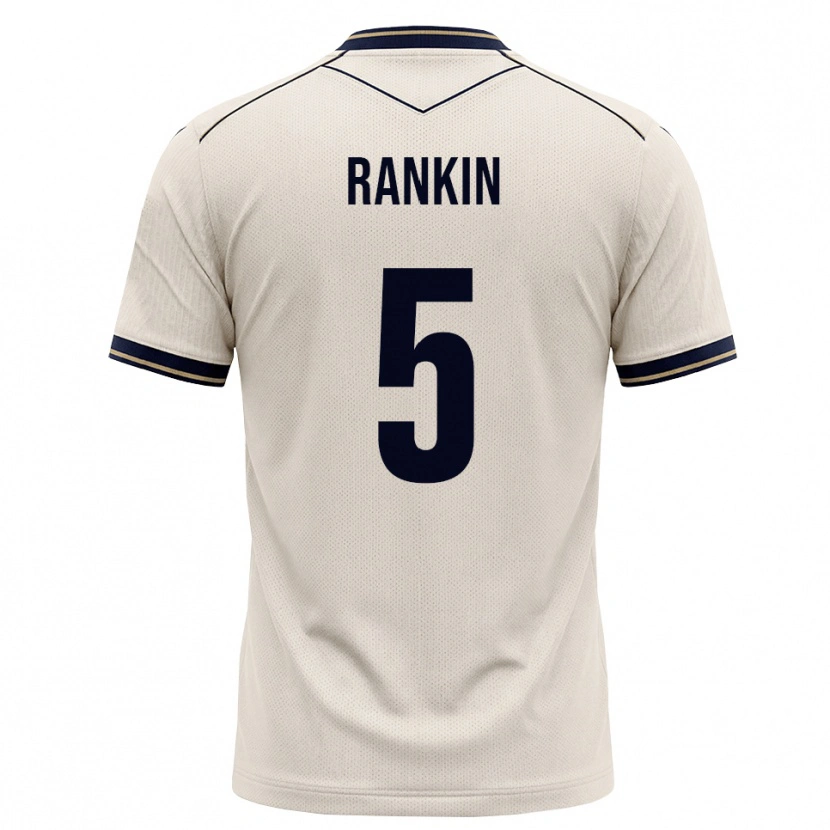 Danxen Mænd Jamilla Rankin #5 Off-White Blækblå Udebane Spillertrøjer 2026/27 Trøje T-Shirt