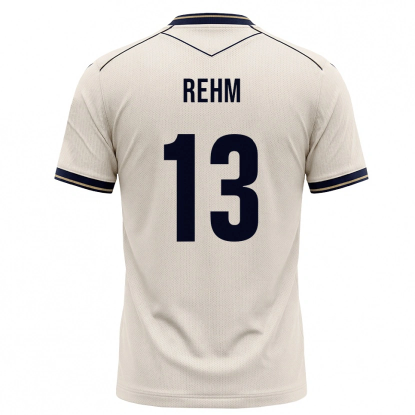 Danxen Mænd Louis Rehm #13 Off-White Blækblå Udebane Spillertrøjer 2026/27 Trøje T-Shirt