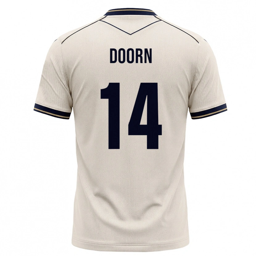 Danxen Mænd Lisa Doorn #14 Off-White Blækblå Udebane Spillertrøjer 2026/27 Trøje T-Shirt