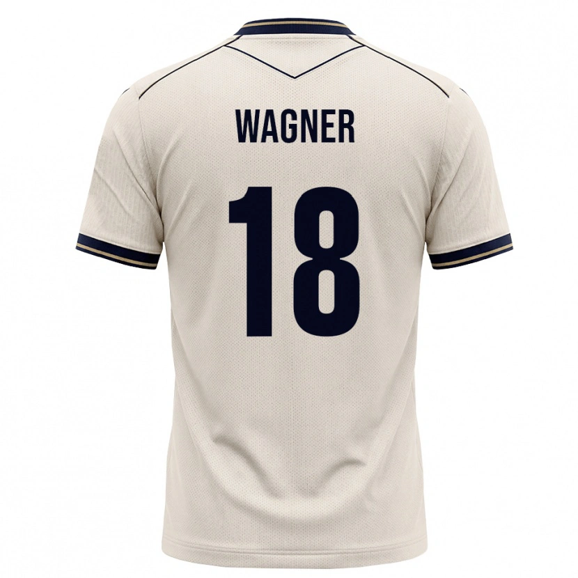 Danxen Mænd Ricardo Wagner #18 Off-White Blækblå Udebane Spillertrøjer 2026/27 Trøje T-Shirt