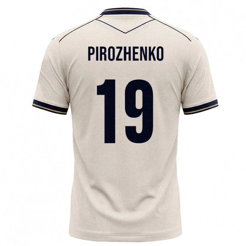 Danxen Mænd Mark Pirozhenko #19 Off-White Blækblå Udebane Spillertrøjer 2026/27 Trøje T-Shirt