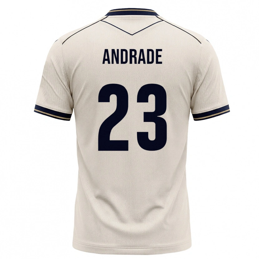 Danxen Mænd Nickolas Andrade #23 Off-White Blækblå Udebane Spillertrøjer 2026/27 Trøje T-Shirt