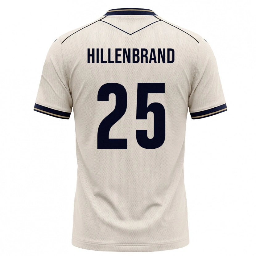 Danxen Mænd Jack Hillenbrand #25 Off-White Blækblå Udebane Spillertrøjer 2026/27 Trøje T-Shirt