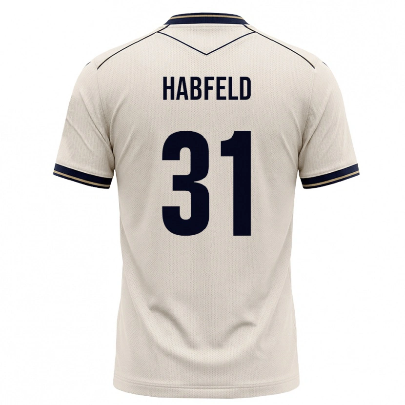 Danxen Mænd Josef Haßfeld #31 Off-White Blækblå Udebane Spillertrøjer 2026/27 Trøje T-Shirt