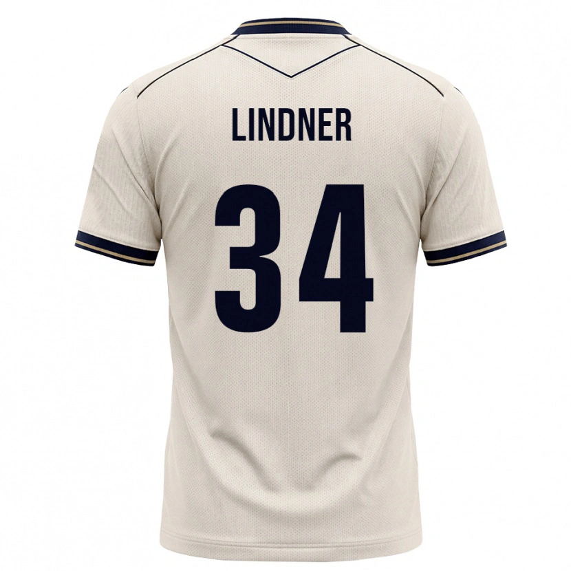 Danxen Mænd Sophie Lindner #34 Off-White Blækblå Udebane Spillertrøjer 2026/27 Trøje T-Shirt
