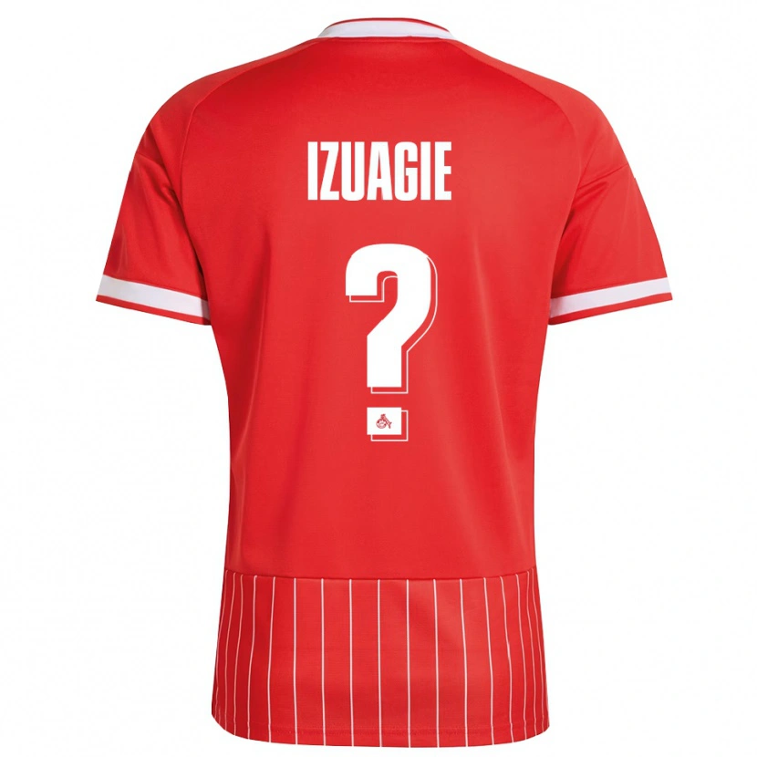 Danxen Mænd Isaiah Izuagie #0 Rød Hvid Grøn Udebane Spillertrøjer 2026/27 Trøje T-Shirt