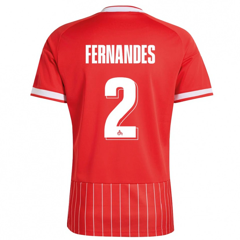 Danxen Mænd Tyron Fernandes #2 Rød Hvid Grøn Udebane Spillertrøjer 2026/27 Trøje T-Shirt