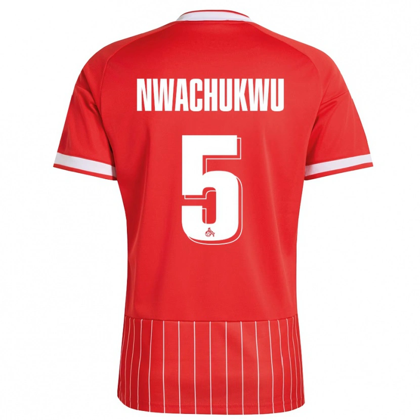 Danxen Mænd Ben Nwachukwu #5 Rød Hvid Grøn Udebane Spillertrøjer 2026/27 Trøje T-Shirt