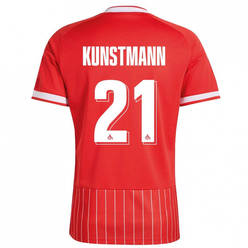 Danxen Mænd Jonas Kunstmann #21 Rød Hvid Grøn Udebane Spillertrøjer 2026/27 Trøje T-Shirt