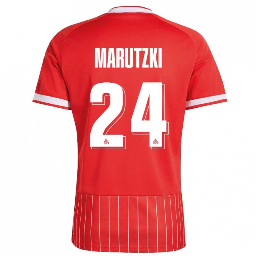 Danxen Mænd Mikolaj Marutzki #24 Rød Hvid Grøn Udebane Spillertrøjer 2026/27 Trøje T-Shirt