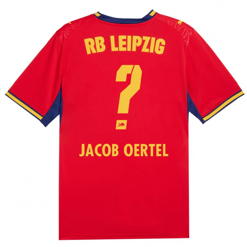 Danxen Mænd Paul Jacob Oertel #0 Rød Gul Kongelig Blå Udebane Spillertrøjer 2026/27 Trøje T-Shirt