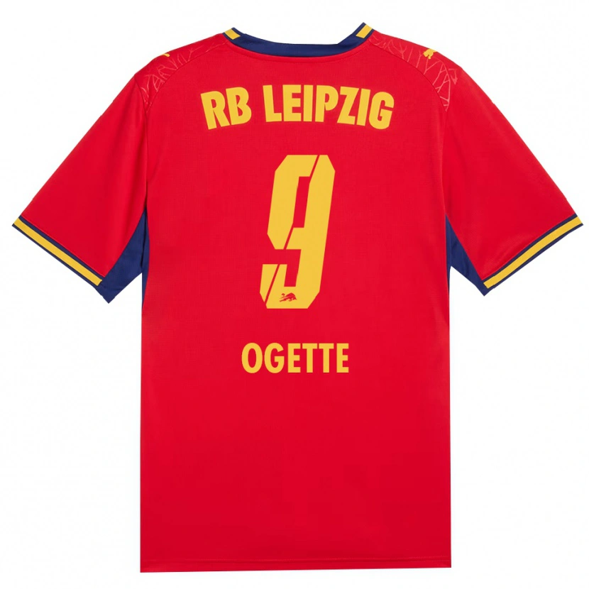 Danxen Mænd Israel Ogette #9 Rød Gul Kongelig Blå Udebane Spillertrøjer 2026/27 Trøje T-Shirt