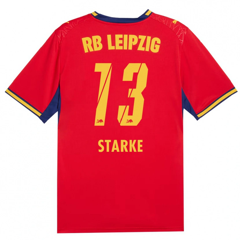 Danxen Mænd Sandra Starke #13 Rød Gul Kongelig Blå Udebane Spillertrøjer 2026/27 Trøje T-Shirt