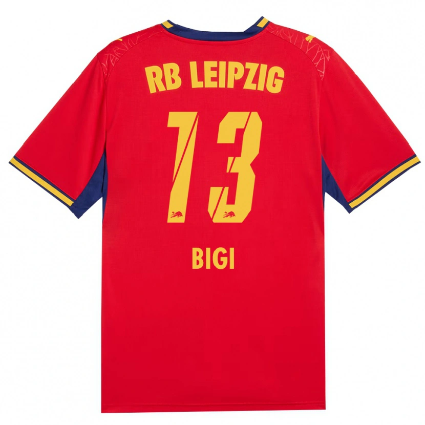 Danxen Mænd Samim Bigi #13 Rød Gul Kongelig Blå Udebane Spillertrøjer 2026/27 Trøje T-Shirt