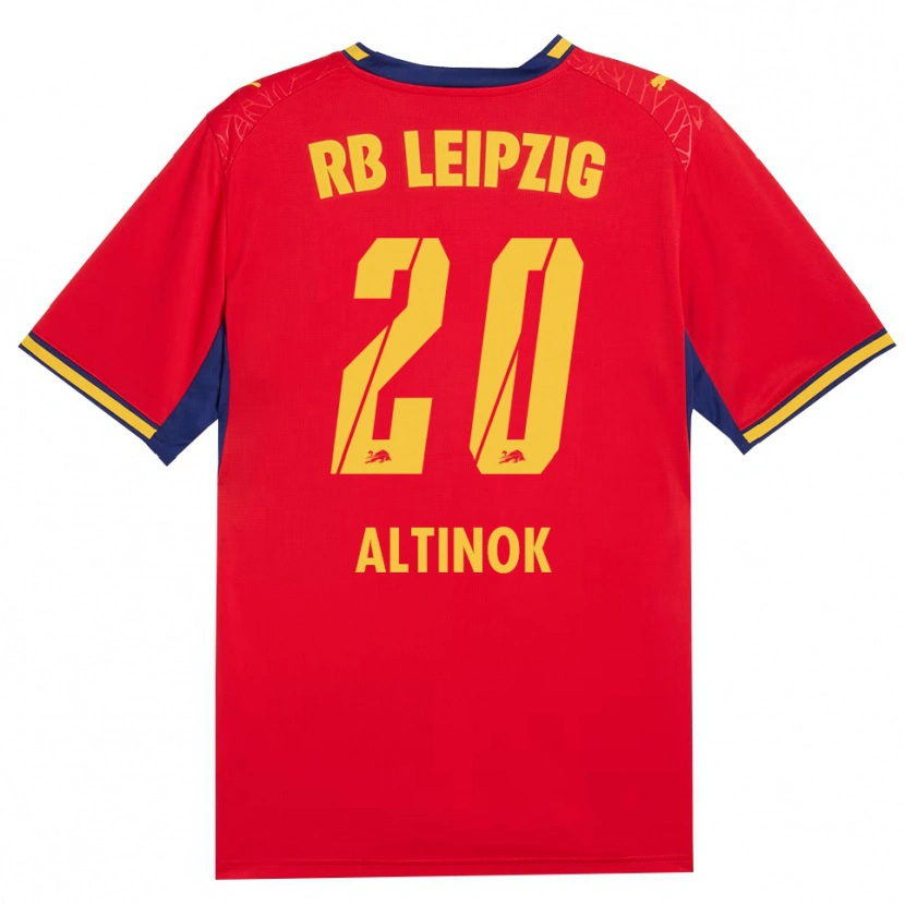 Danxen Mænd Jannis Altinok #20 Rød Gul Kongelig Blå Udebane Spillertrøjer 2026/27 Trøje T-Shirt