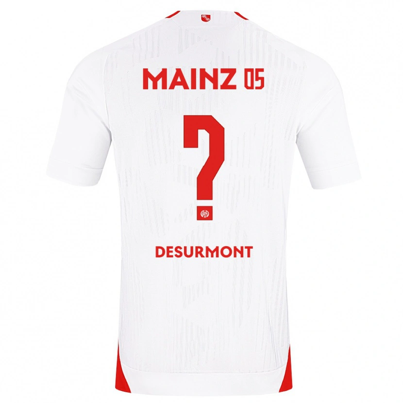 Danxen Mænd Thomas-Lê Desurmont #0 Hvid Rød Gul Udebane Spillertrøjer 2026/27 Trøje T-Shirt