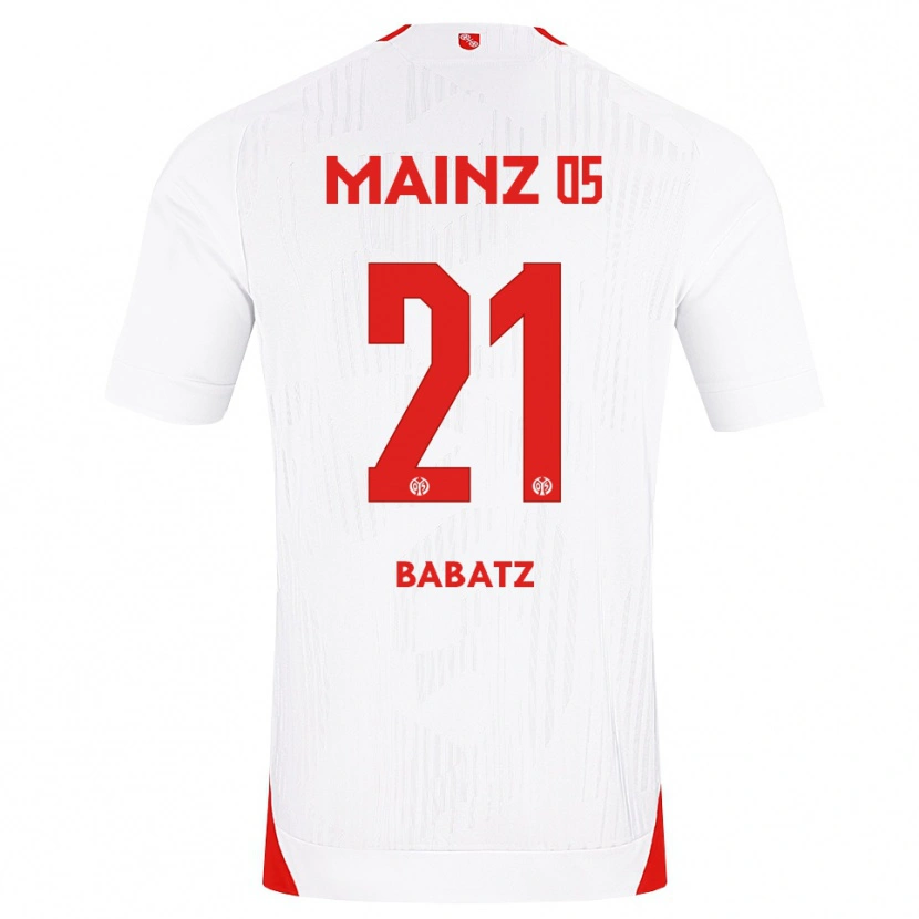 Danxen Mænd Louis Babatz #21 Hvid Rød Gul Udebane Spillertrøjer 2026/27 Trøje T-Shirt