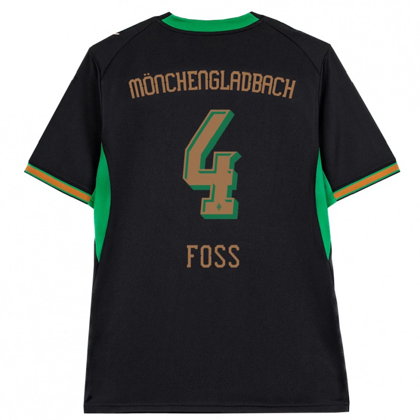 Danxen Mænd Jonathan Foss #4 Sort Orange Grøn Brun Udebane Spillertrøjer 2026/27 Trøje T-Shirt