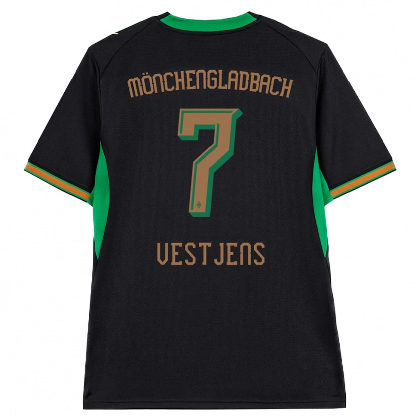 Danxen Mænd Kenny Vestjens #7 Sort Orange Grøn Brun Udebane Spillertrøjer 2026/27 Trøje T-Shirt