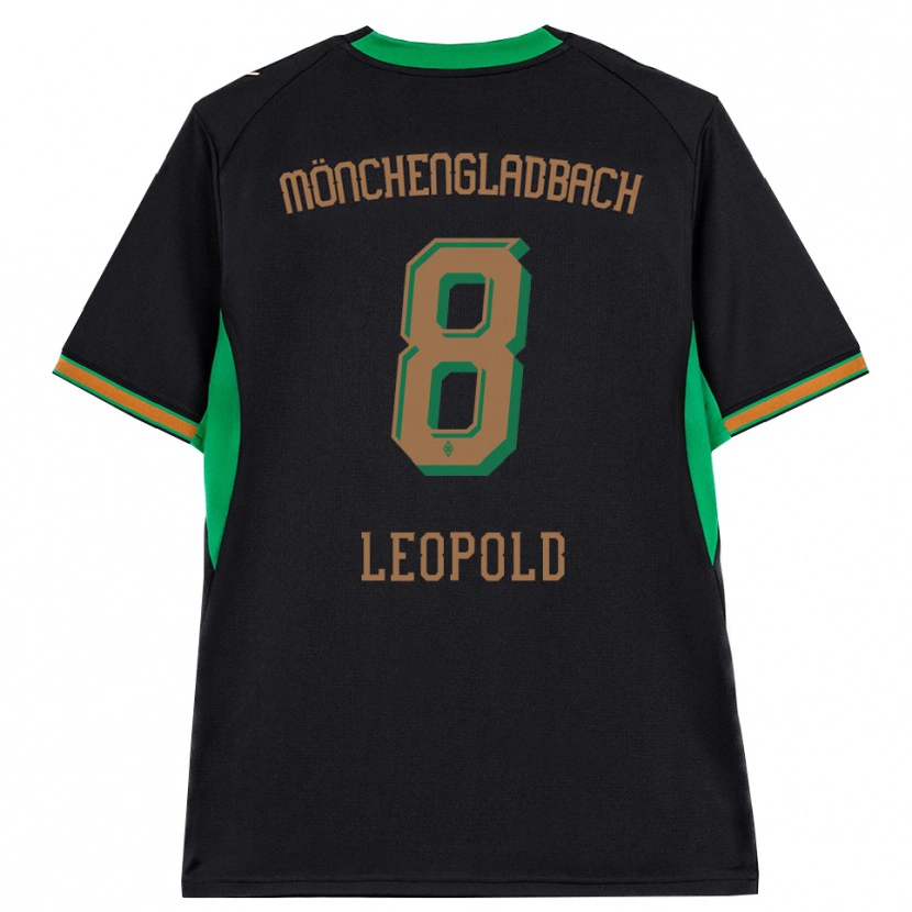Danxen Mænd Enzo Leopold #8 Sort Orange Grøn Brun Udebane Spillertrøjer 2026/27 Trøje T-Shirt