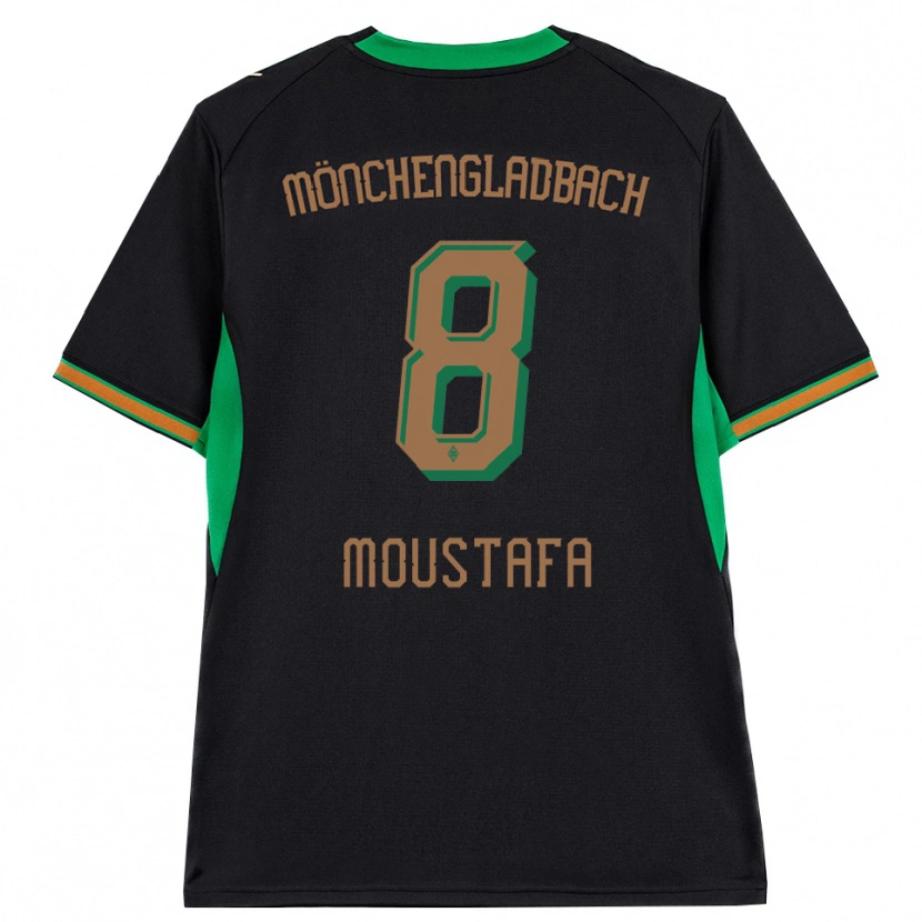 Danxen Mænd Moustafa Ashraf Moustafa #8 Sort Orange Grøn Brun Udebane Spillertrøjer 2026/27 Trøje T-Shirt
