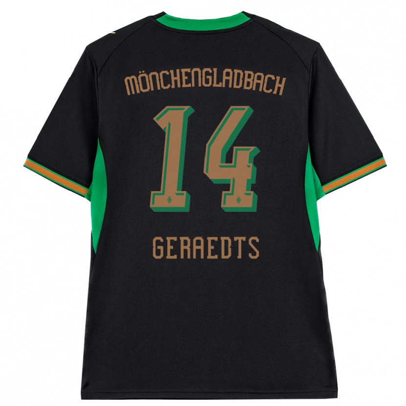 Danxen Mænd Kelsey Geraedts #14 Sort Orange Grøn Brun Udebane Spillertrøjer 2026/27 Trøje T-Shirt