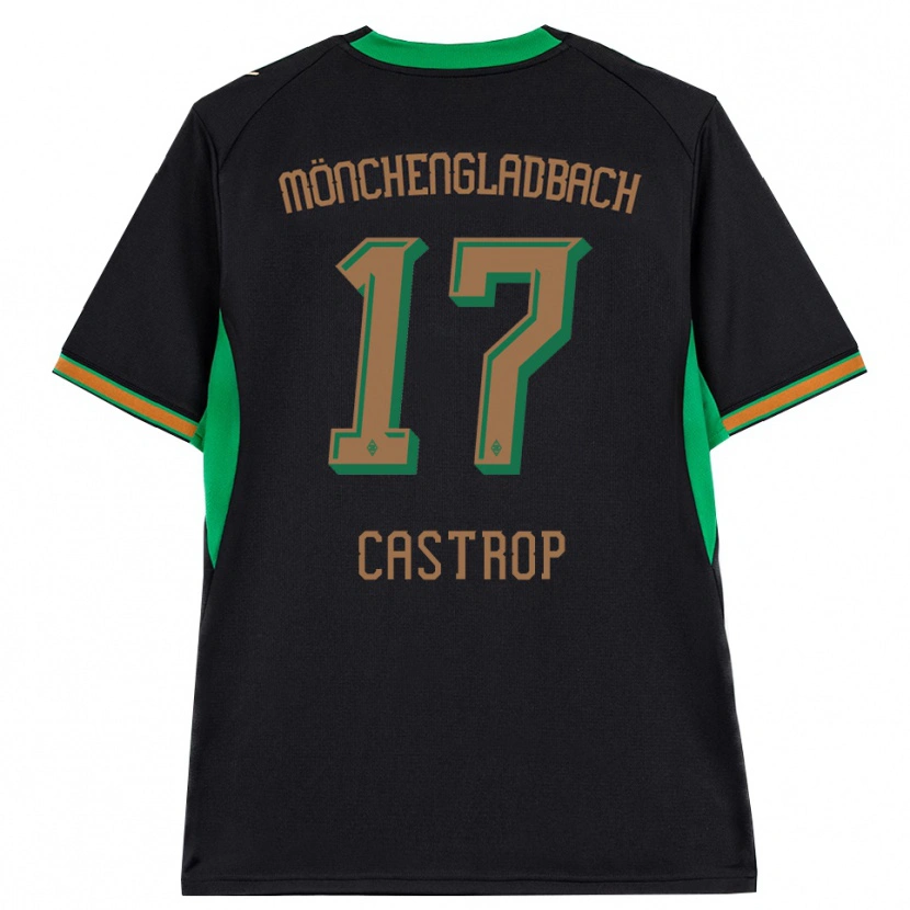 Danxen Mænd Jens Castrop #17 Sort Orange Grøn Brun Udebane Spillertrøjer 2026/27 Trøje T-Shirt