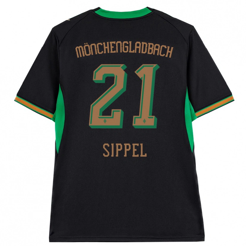 Danxen Mænd Tobias Sippel #21 Sort Orange Grøn Brun Udebane Spillertrøjer 2026/27 Trøje T-Shirt