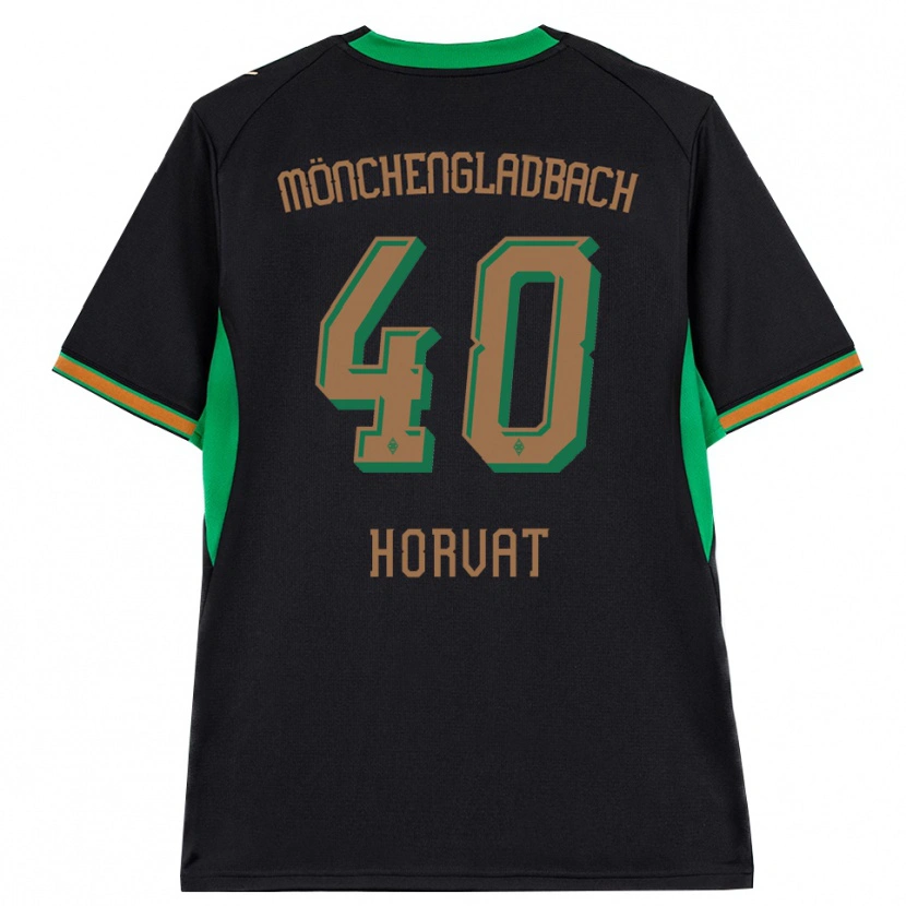 Danxen Mænd Niko Horvat #40 Sort Orange Grøn Brun Udebane Spillertrøjer 2026/27 Trøje T-Shirt
